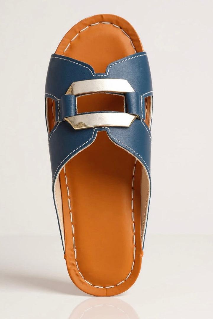 Double Buckle Slide Sandals for Women