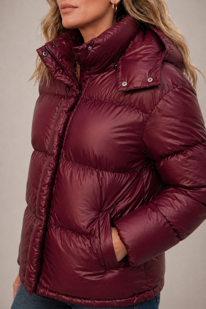 Insulated Hooded Puffer Jacket for Women
