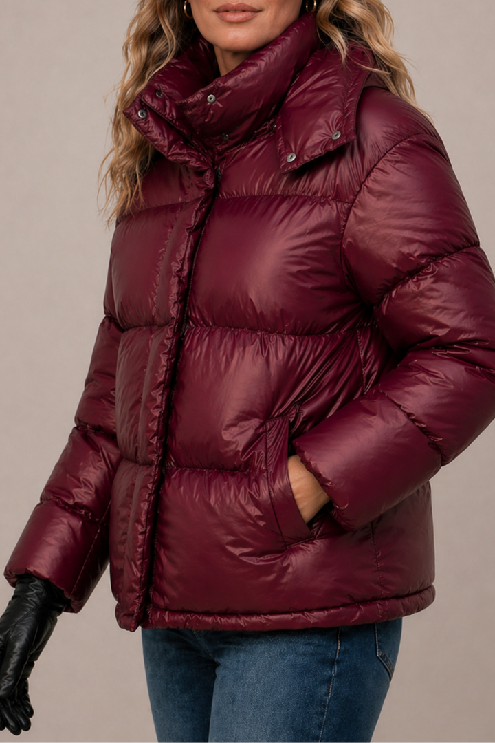 Insulated Hooded Puffer Jacket for Women