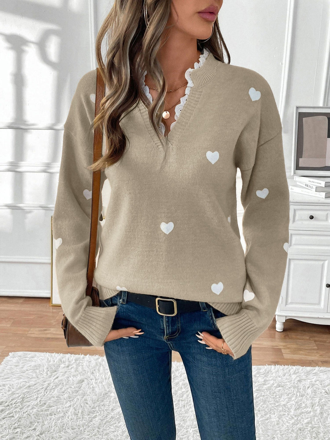 Khaki sweater - Elma Boutique