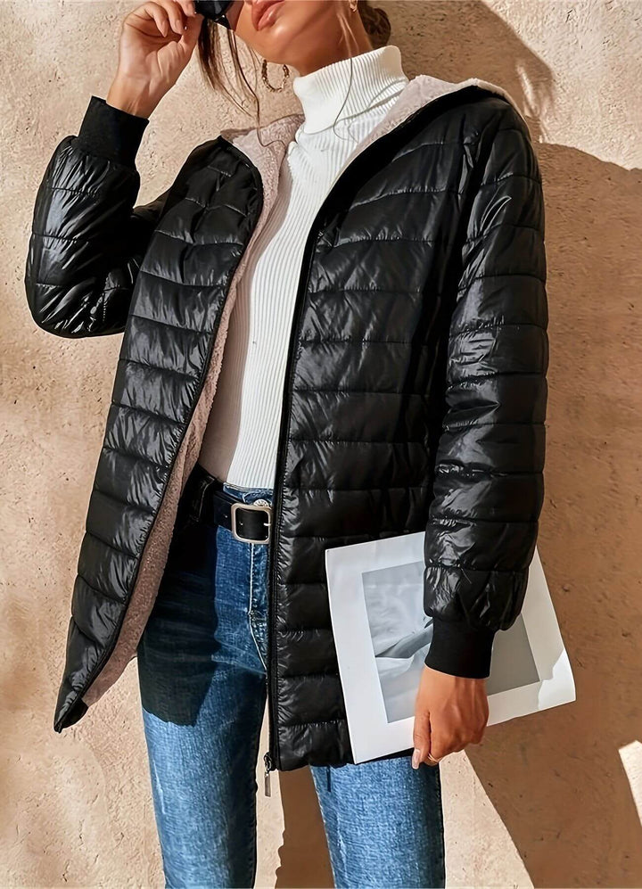 Black puffer jacket - Elma Boutique