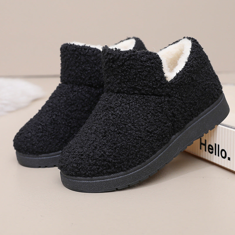 Black ankle slippers - Elma Boutique
