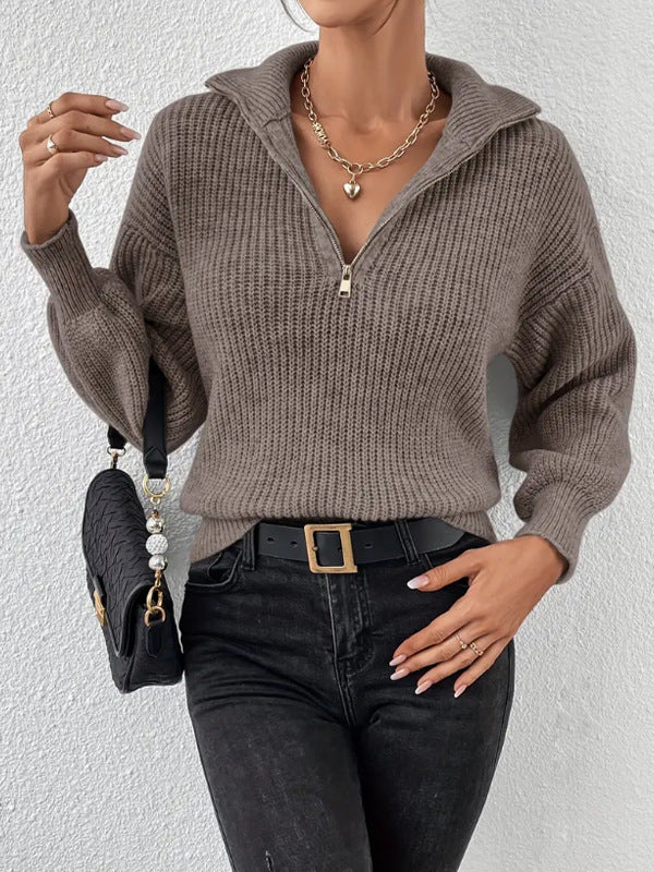 Dark Brown sweater - Elma Boutique