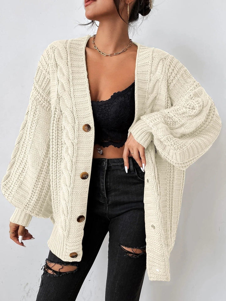 Cream cardigan - Elma Boutique