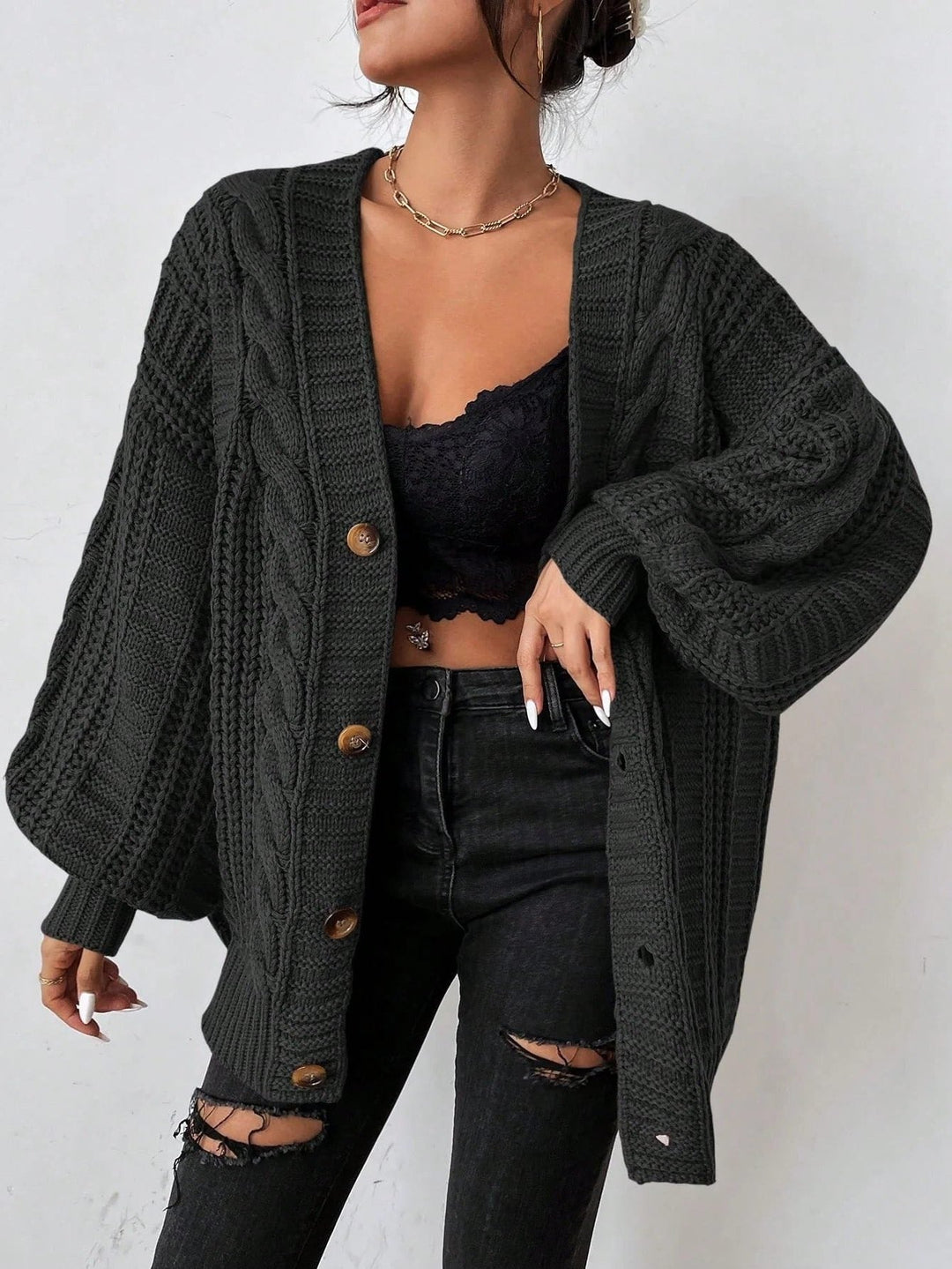 Black cardigan - Elma Boutique