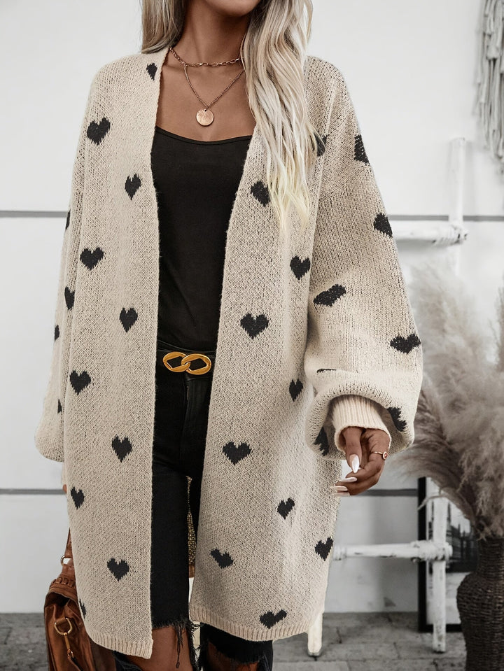 Khaki cardigan detail - Elma Boutique