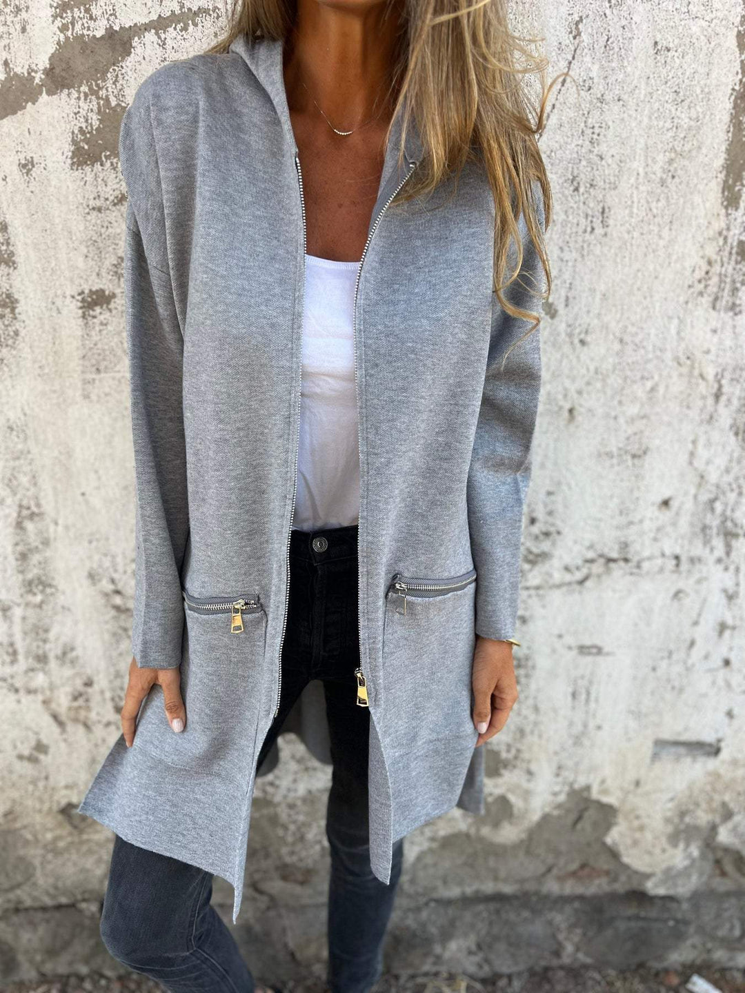 Gray cardigan - Elma Boutique