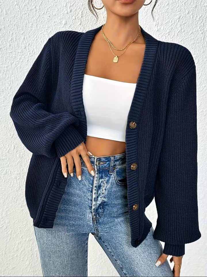 Navy cardigan - Elma Boutique