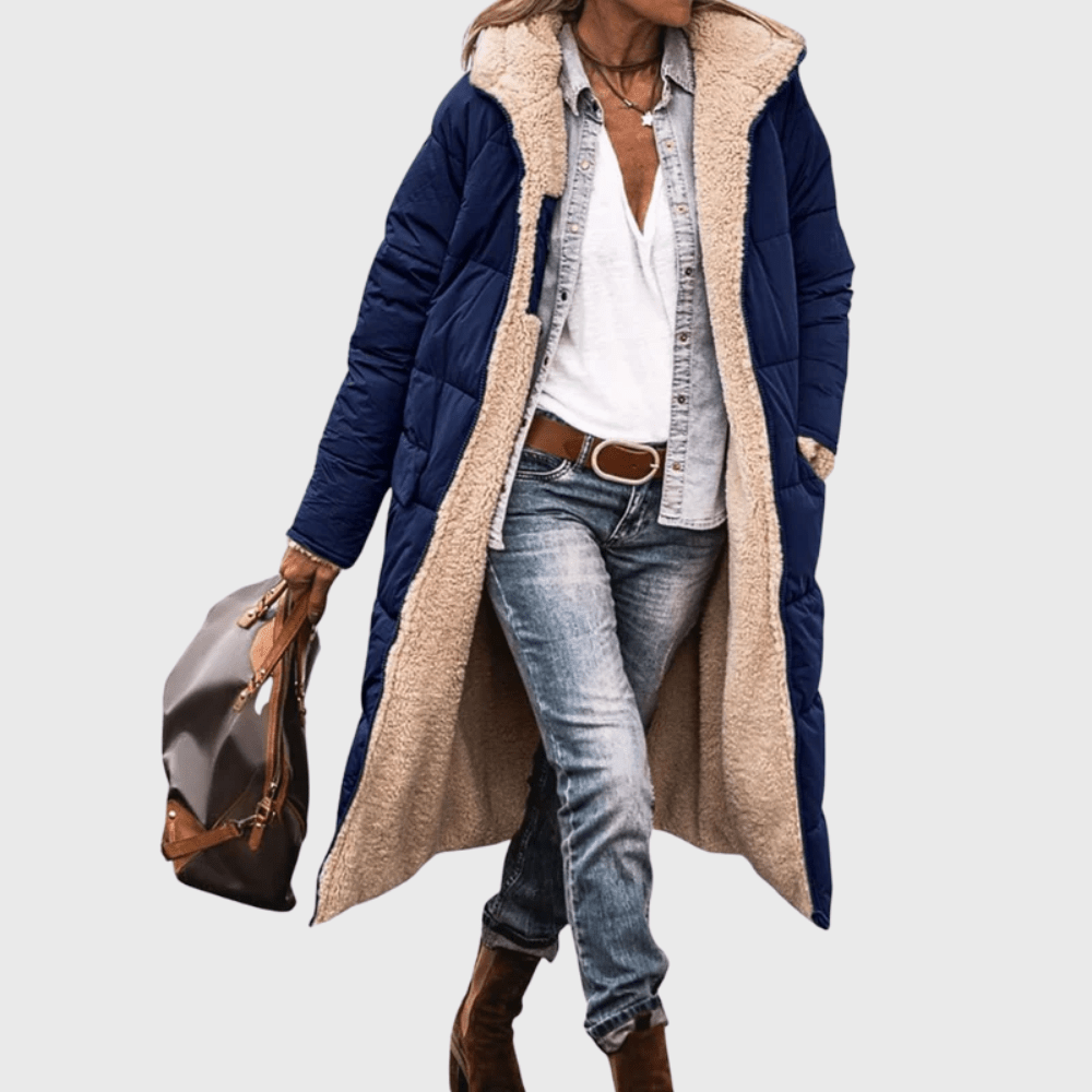Navy coat - Elma Boutique