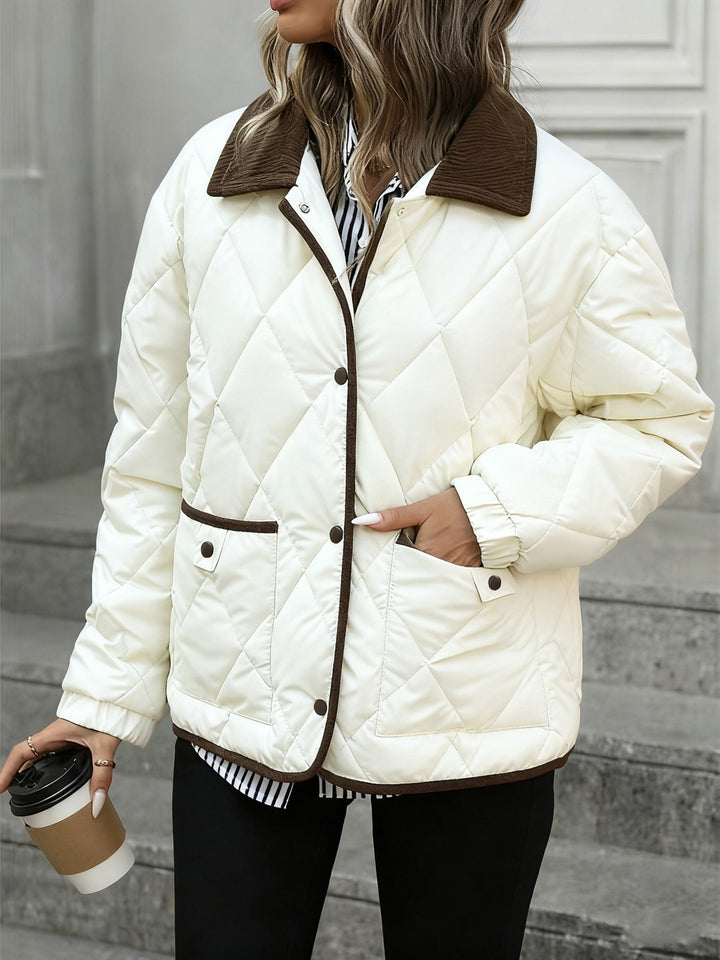 White quilted jacket - Elma Boutique