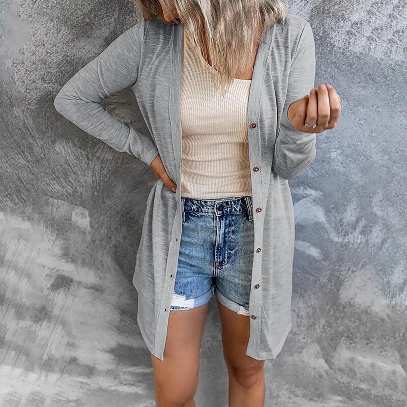 Gray cardigan - Elma Boutique