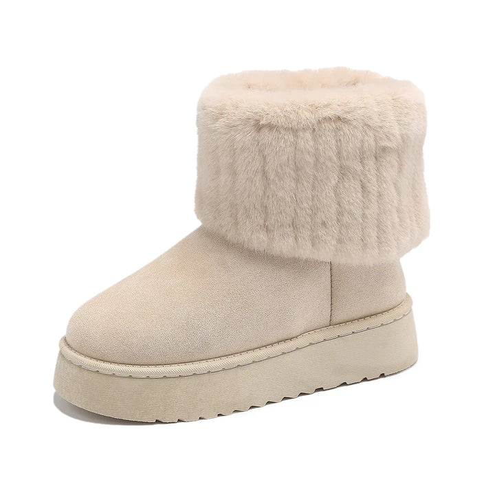 Beige winter boots - Elma Boutique