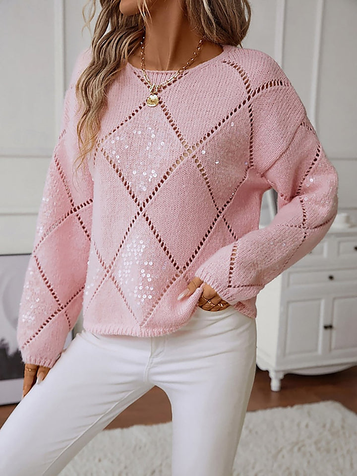 Pink sweater detail - Elma Boutique
