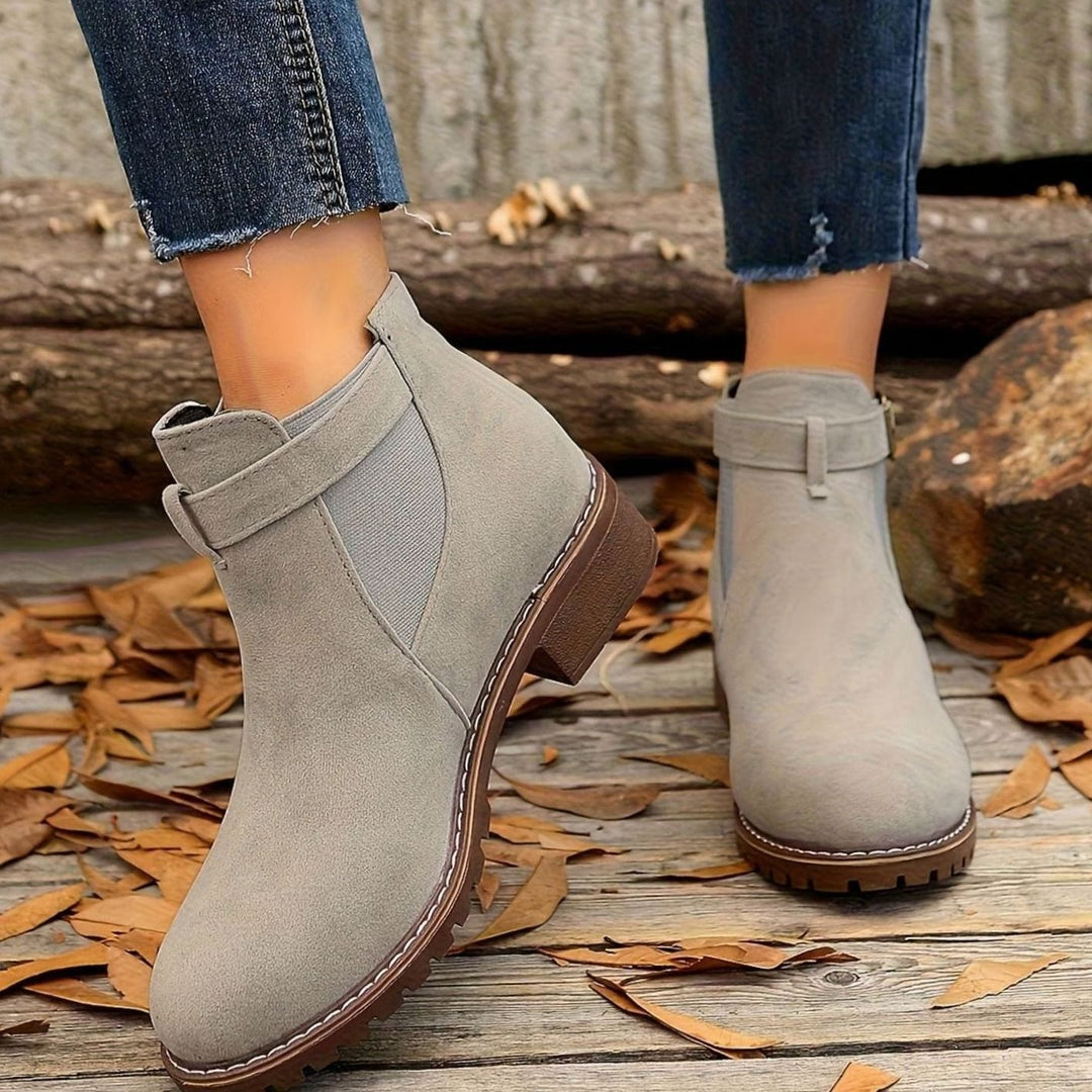Gray ankle boots - Elma Boutique