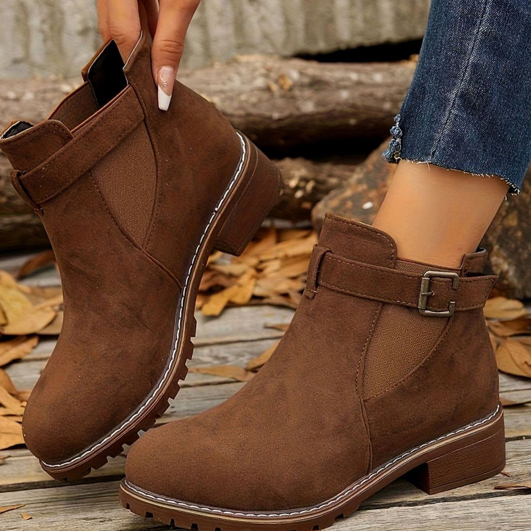 Brown ankle boots - Elma Boutique