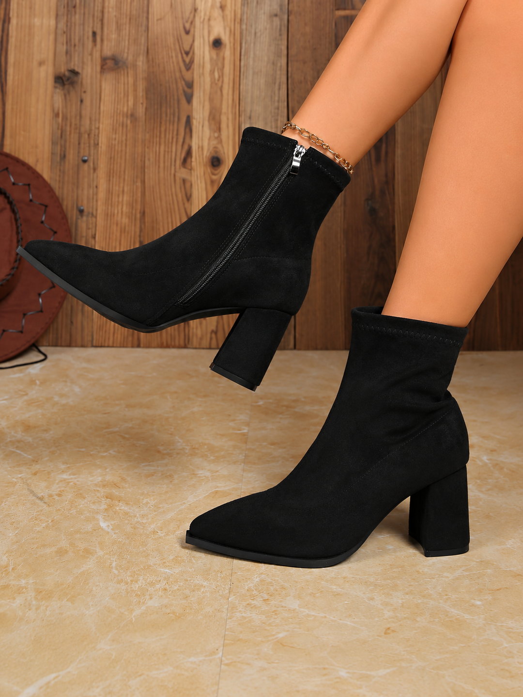 Black Ankle Boots - Elma Boutique