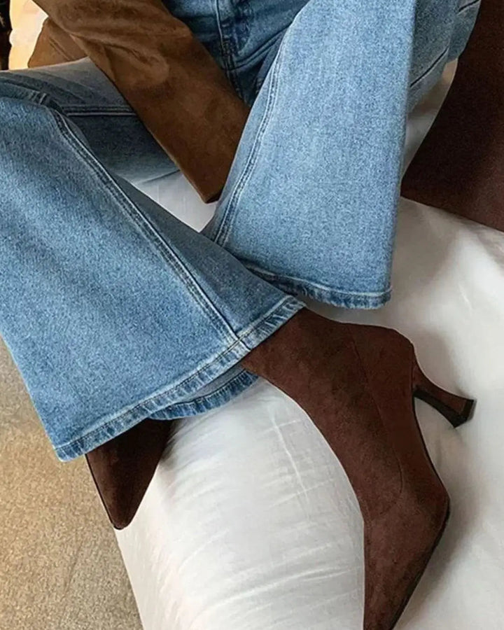 Brown Ankle Boots - Elma Boutique