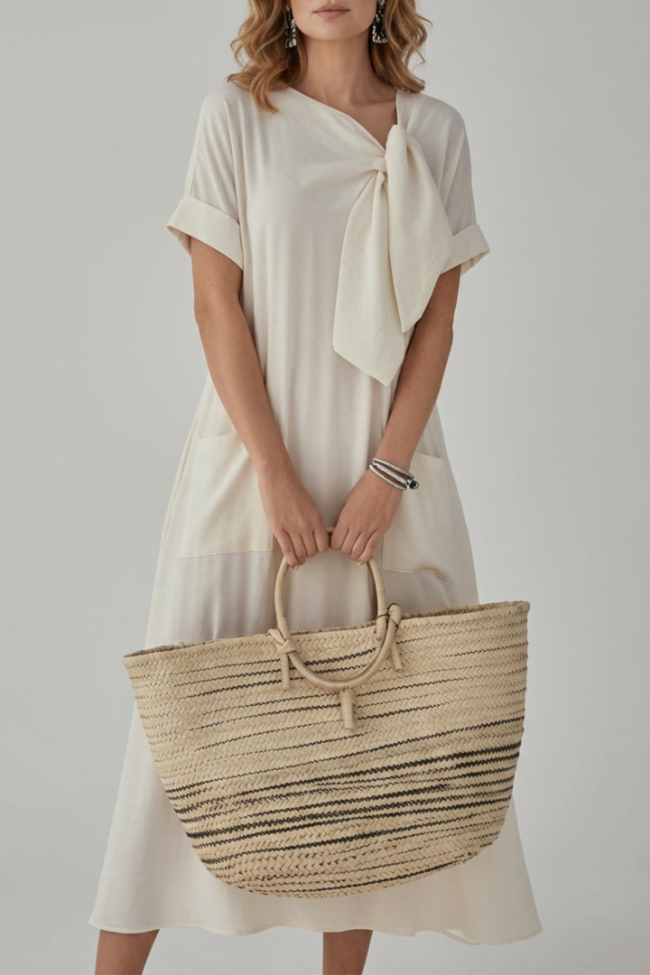 Midi Dress with Flattering A Line Cut