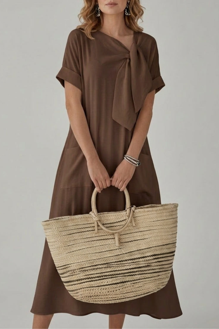 Midi Dress with Flattering A Line Cut