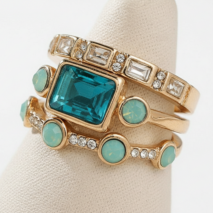 Vintage Crystal Statement Ring