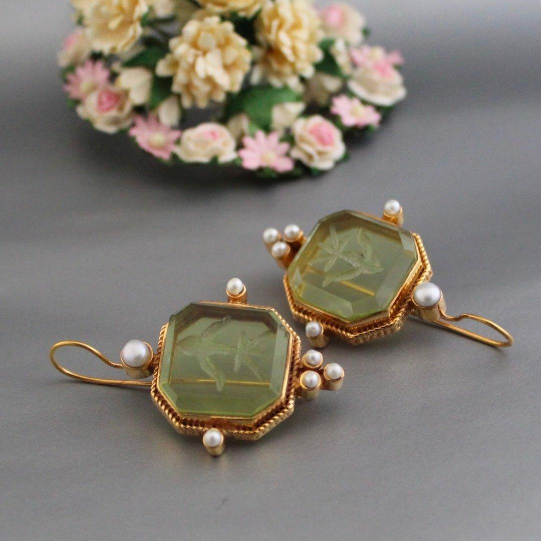 Vintage Pearl Drop Earrings