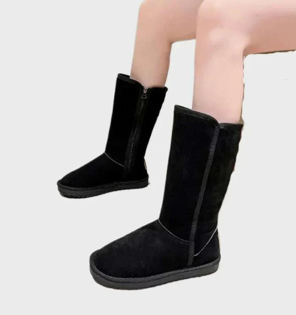 Women's Faux Suede Fleece Lined Waterproof Boots - Elma Boutique