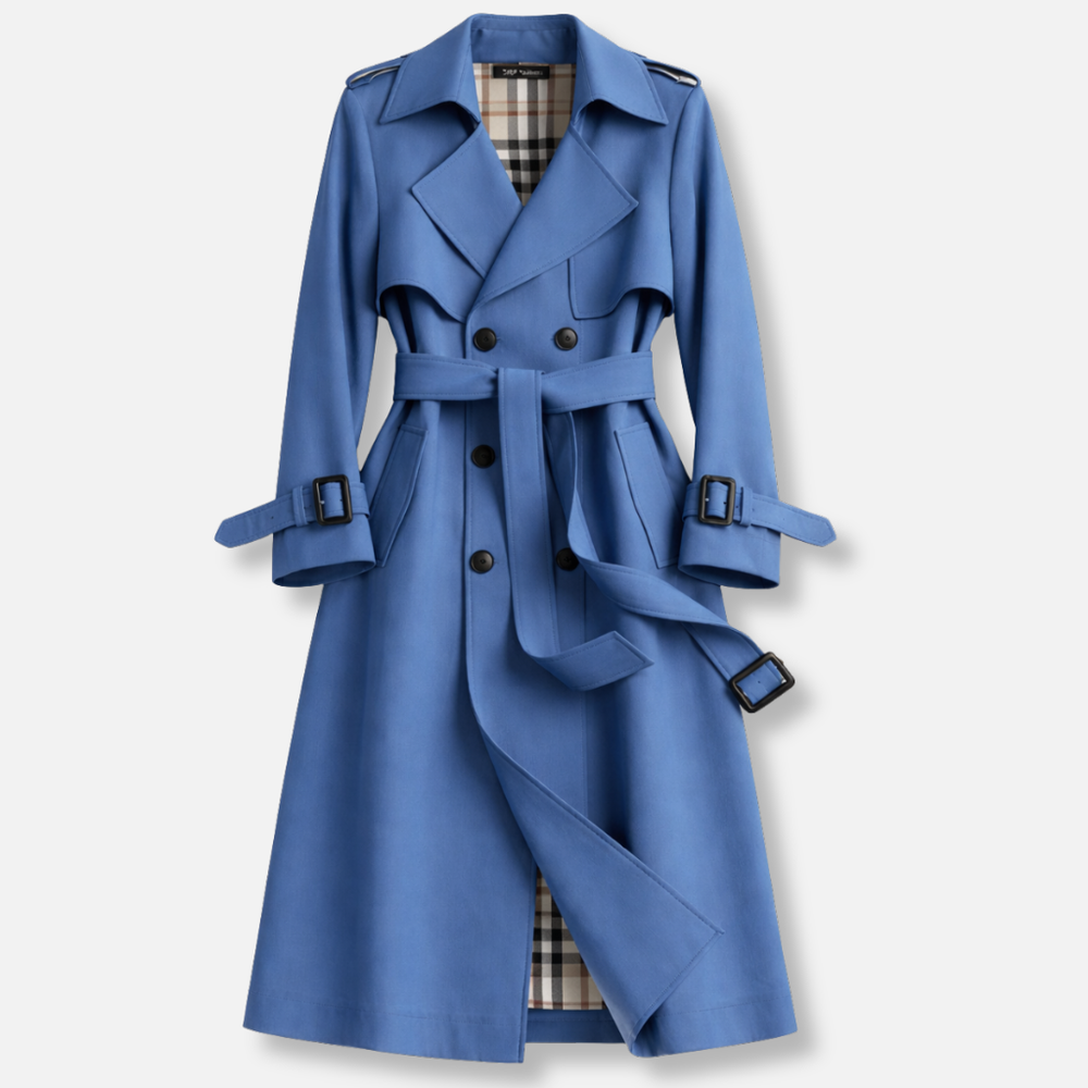 Blue trench coat - Elma Boutique