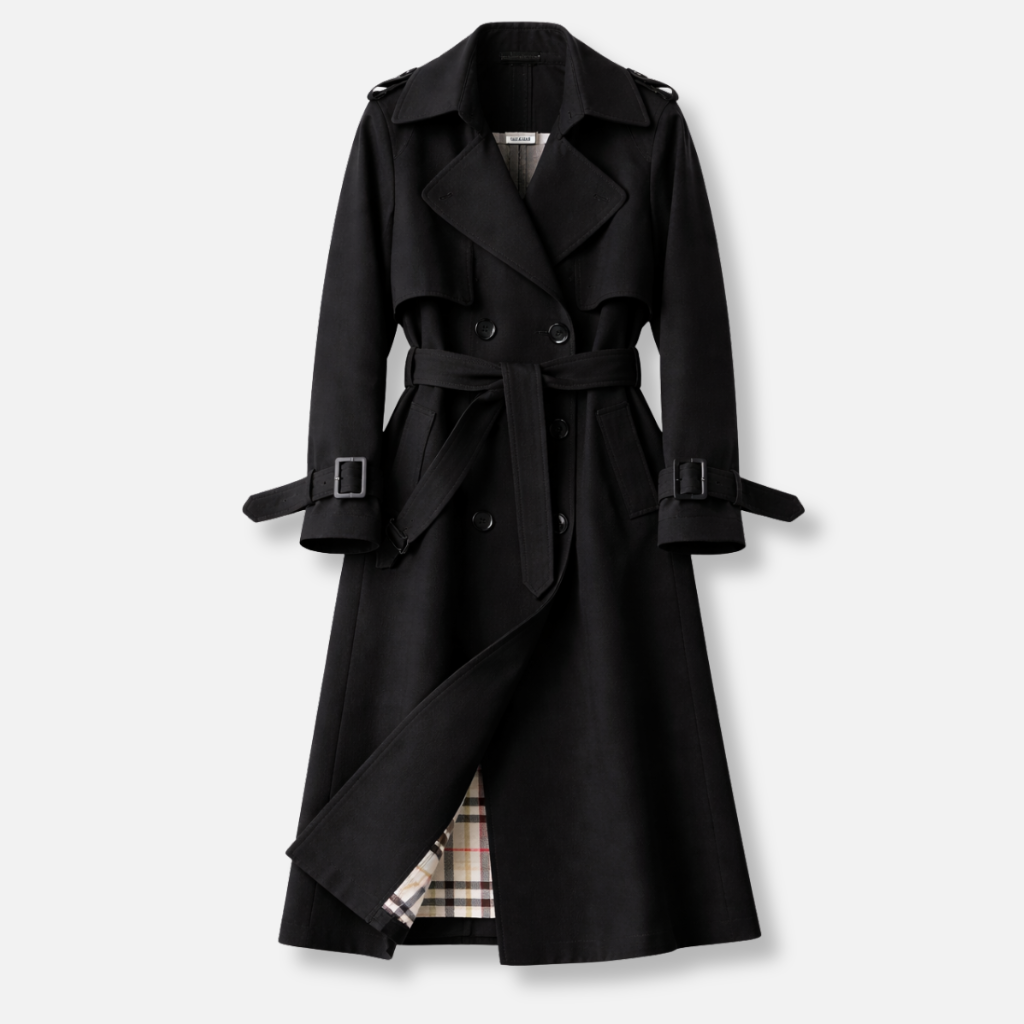 Black trench coat - Elma Boutique