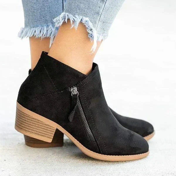 Blue Ankle Boots - Elma Boutique
