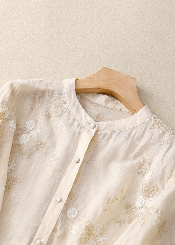 Womens Floral Embroidery Blouse 4