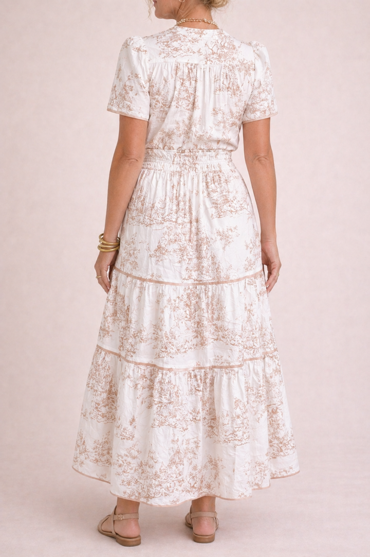 Womens Maxi Dress With Smocked Waist