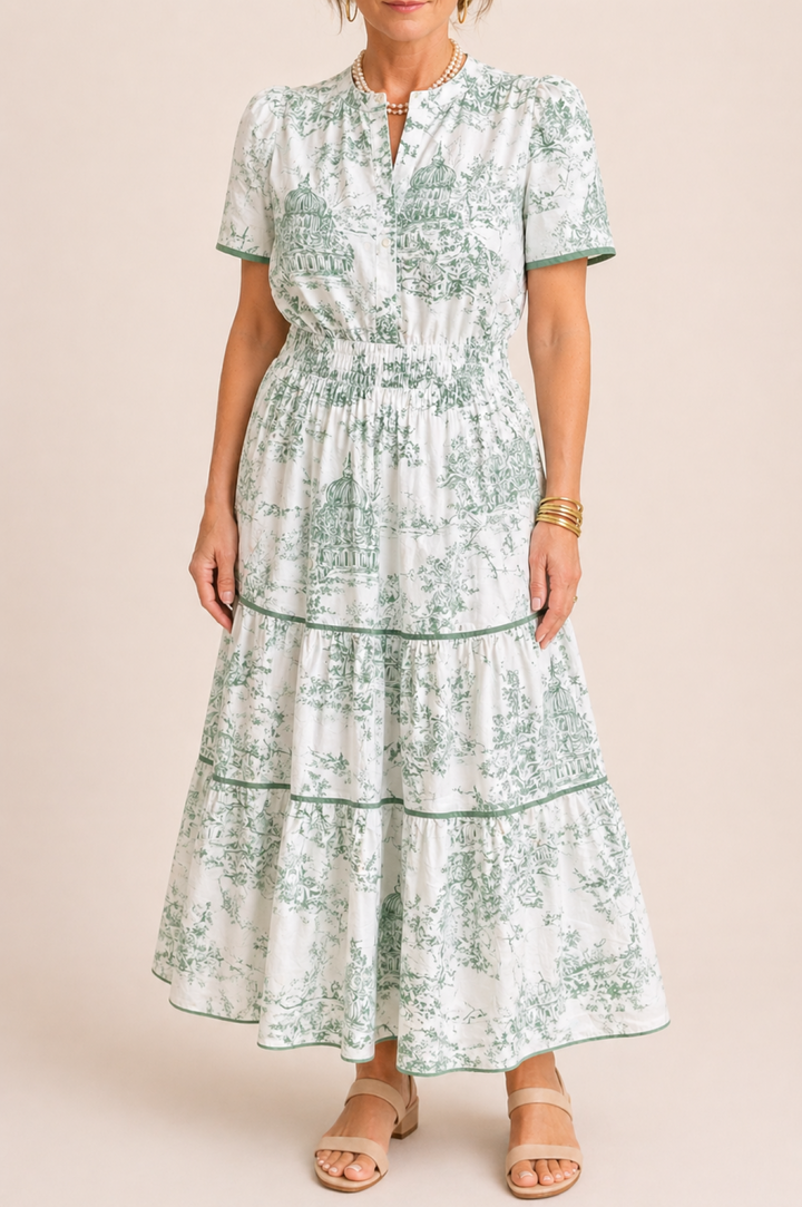 Womens Maxi Dress With Smocked Waist