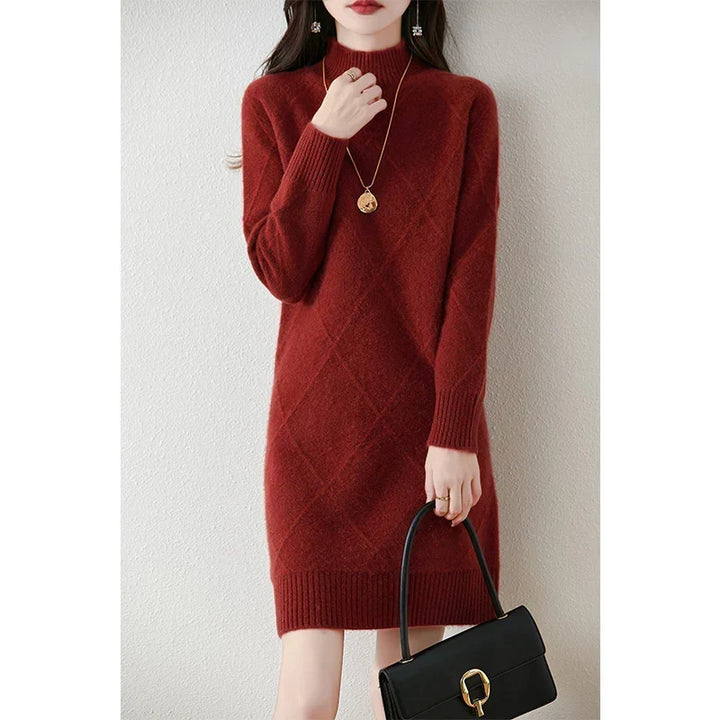 Red sweater dress - Elma Boutique