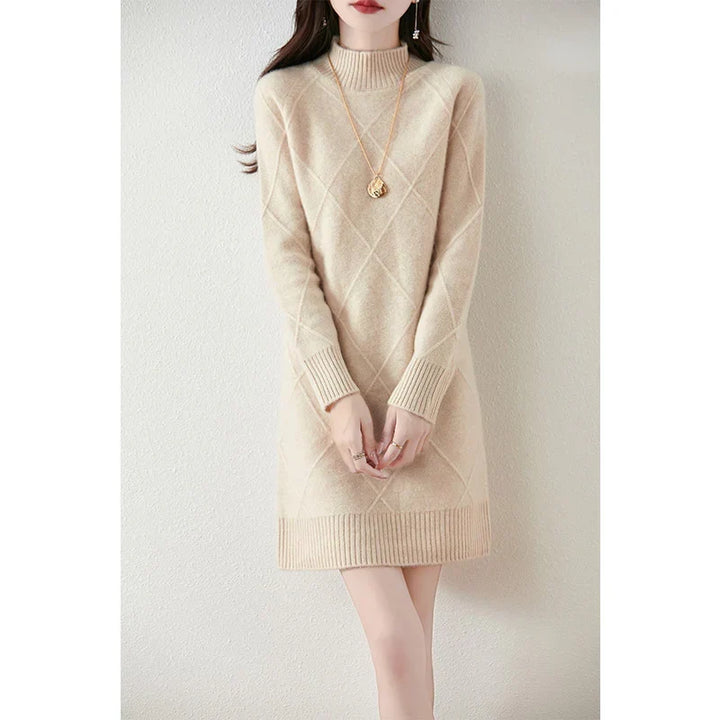 Beige sweater dress - Elma Boutique