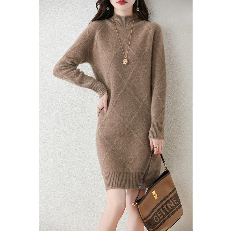Brown sweater dress - Elma Boutique