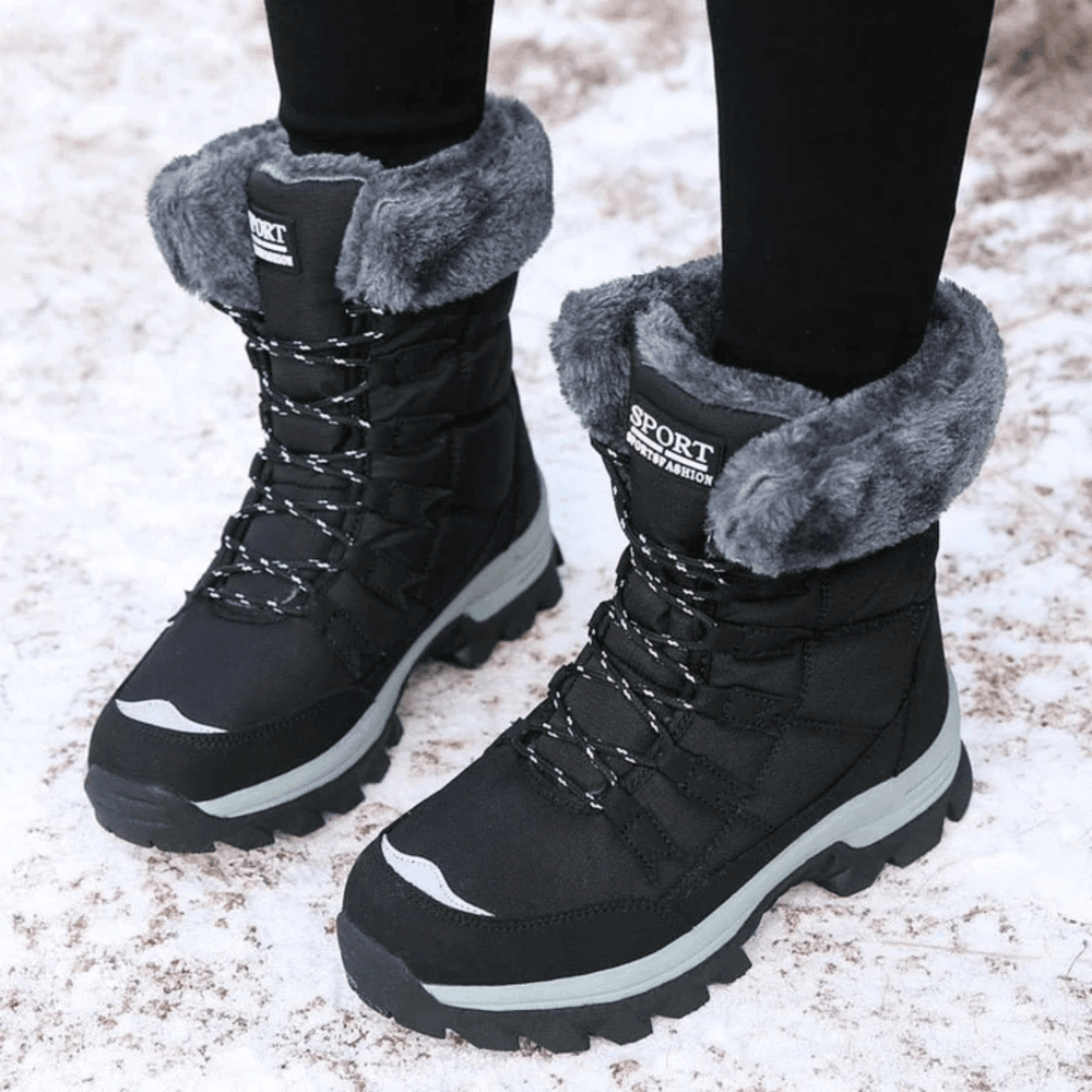 Women's Waterproof Lace Up Snow Boots - Elma Boutique