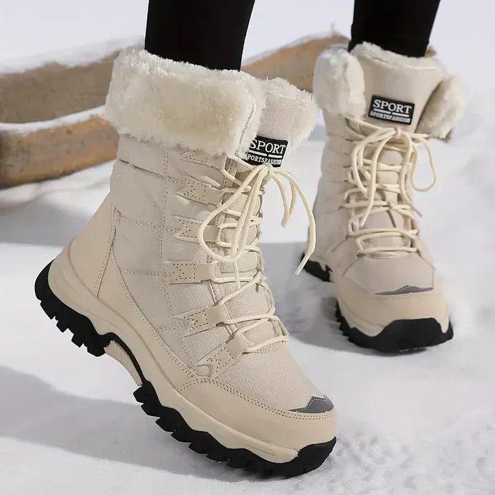 Women's Waterproof Lace Up Snow Boots - Elma Boutique