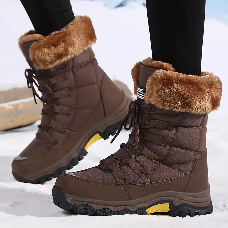 Dark Brown snow boots - Elma Boutique