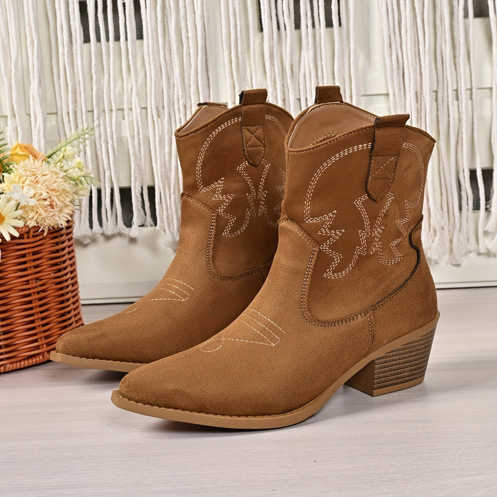 Light Brown Ankle Boots - Elma Boutique
