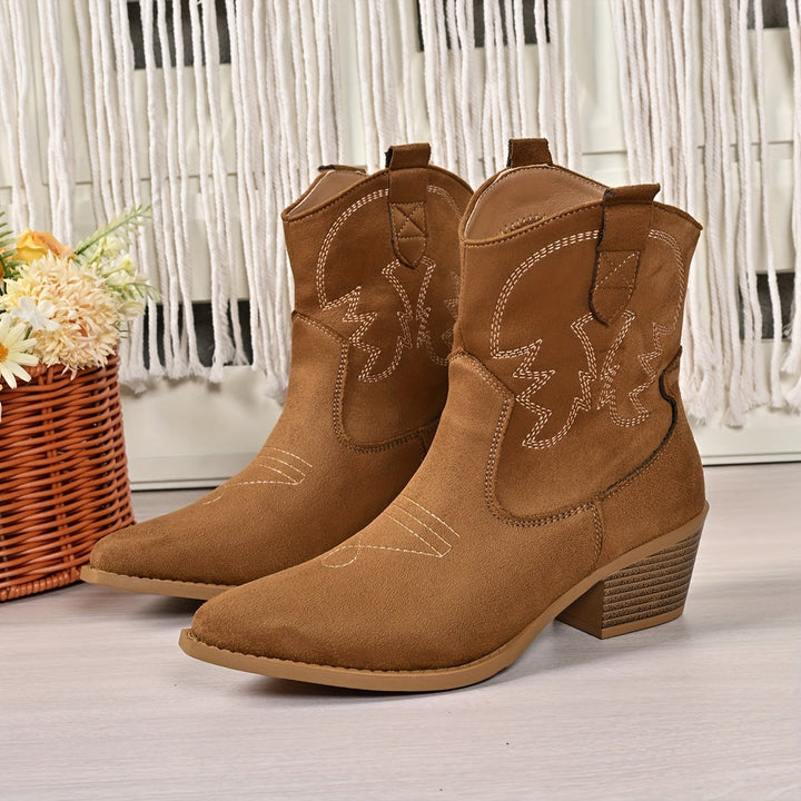 Light Brown Ankle Boots - Elma Boutique