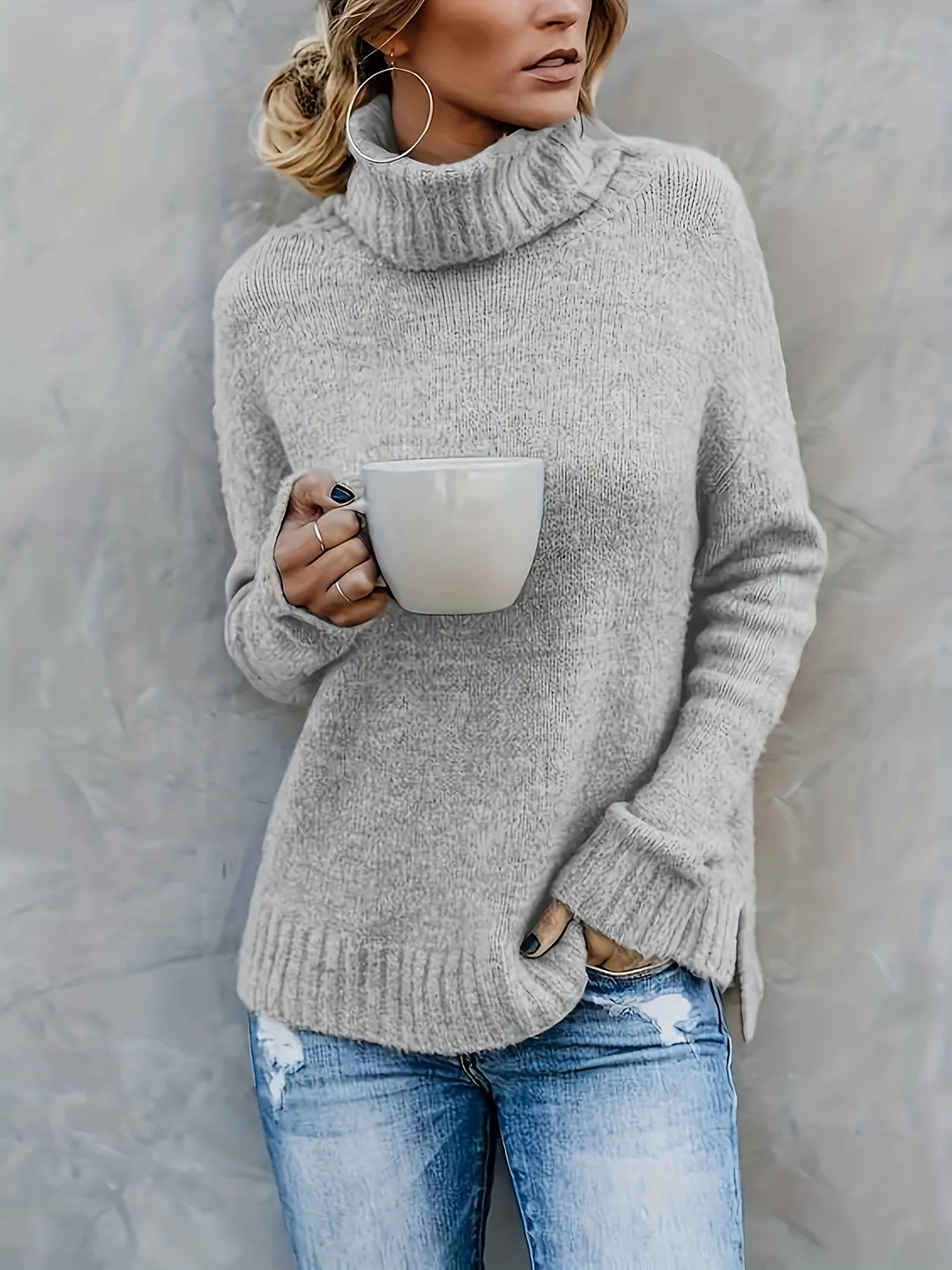 Gray Sweater - Elma Boutique