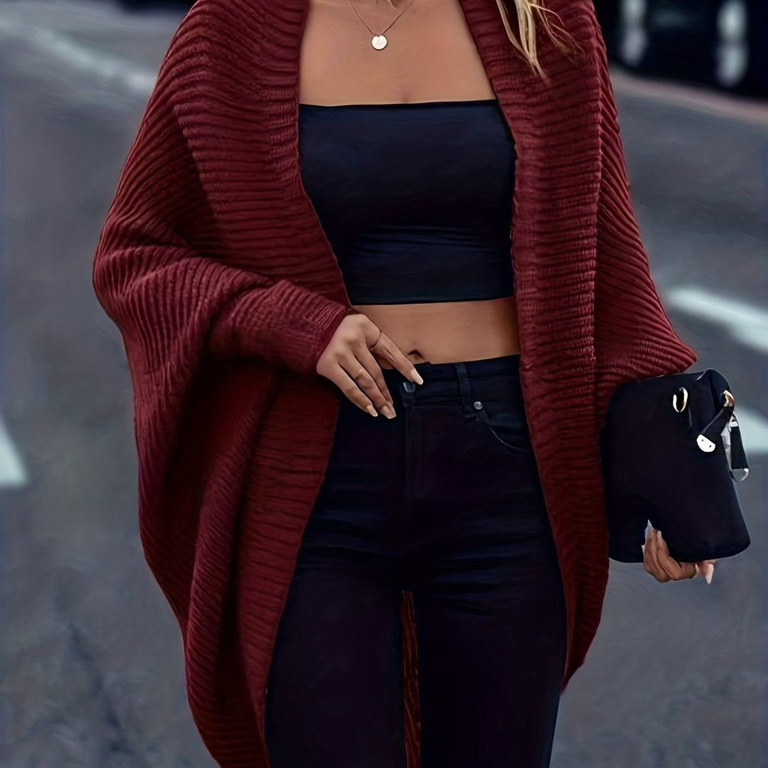 Burgundy cardigan - Elma Boutique
