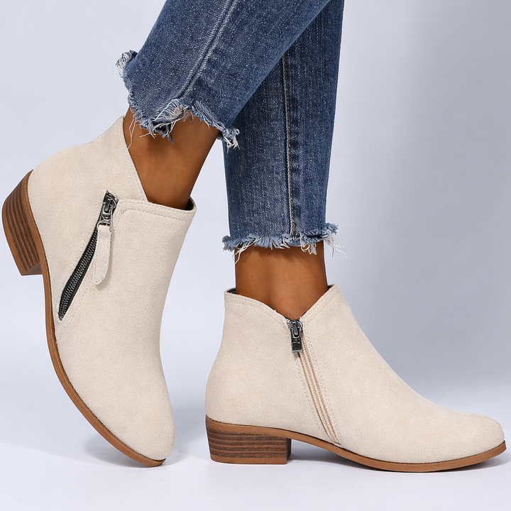 Beige Ankle Boots - Elma Boutique