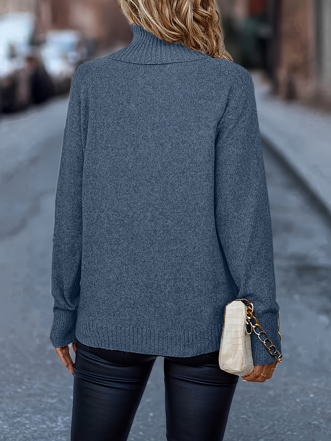 Navy Sweater - Elma Boutique