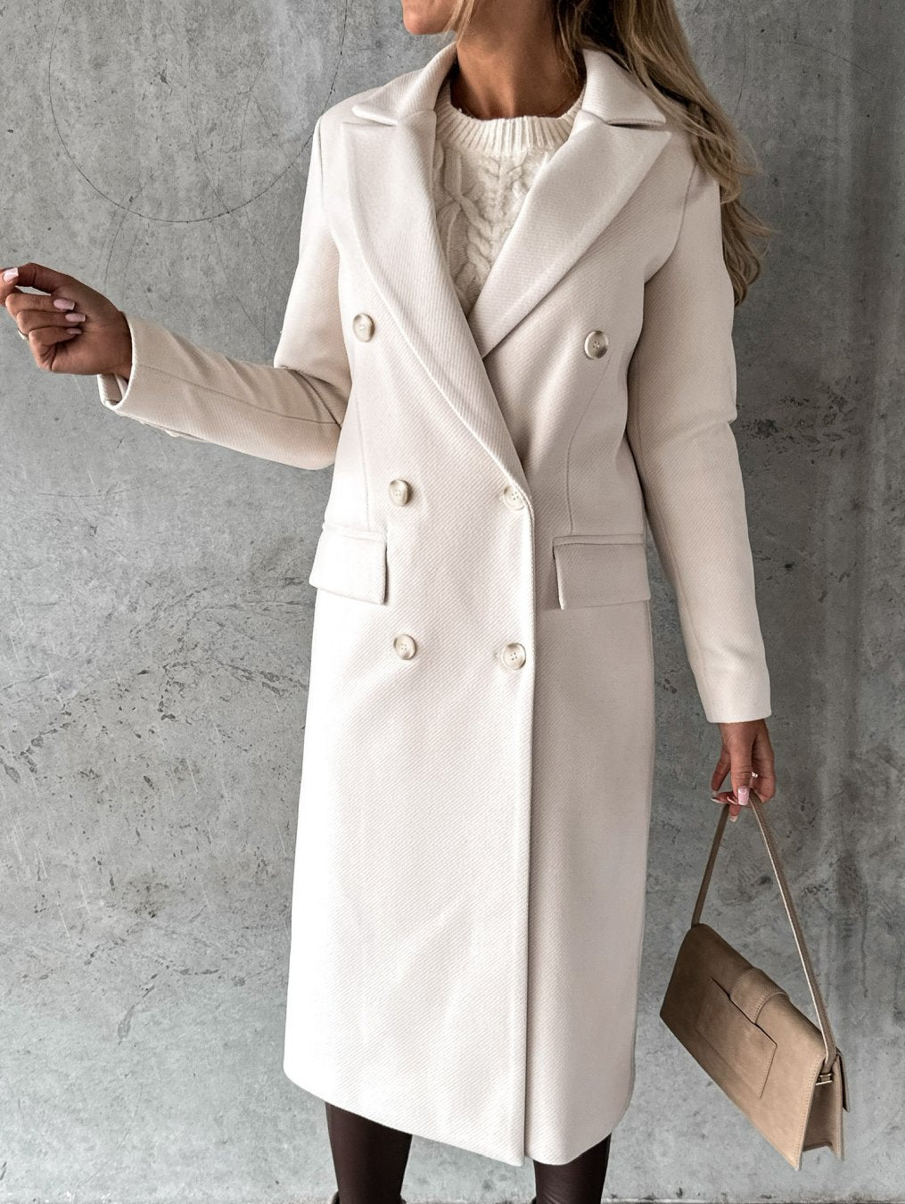 Beige coat - Elma Boutique