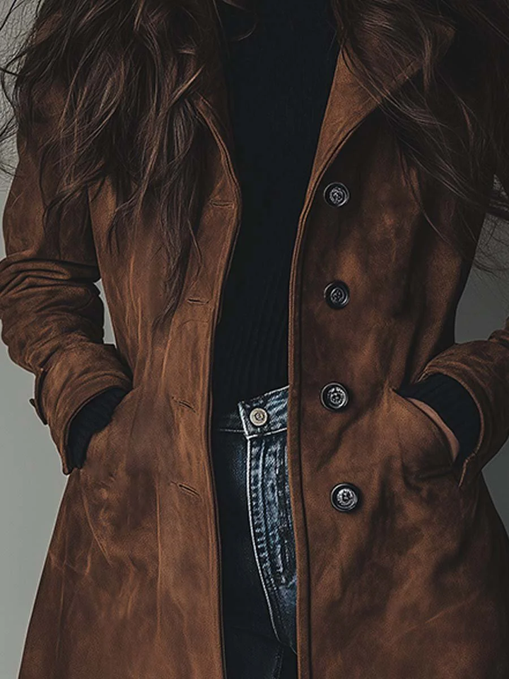 Trench coat detail - Elma Boutique