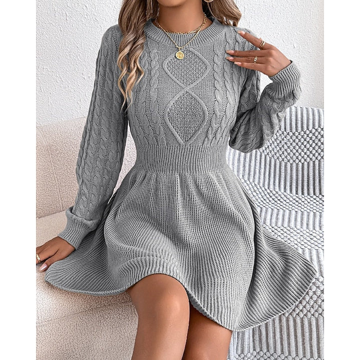 Gray sweater dress - Elma Boutique