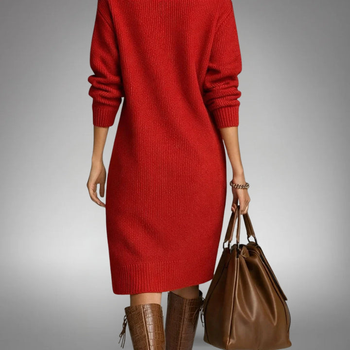 Sweater dress detail - Elma Boutique