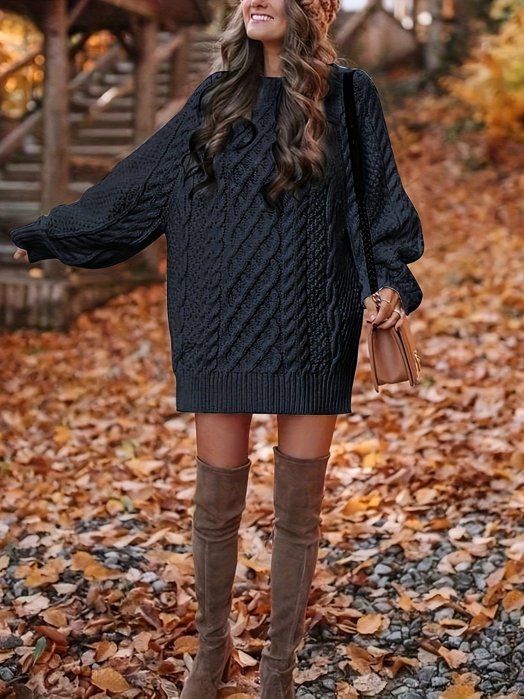 Sweater dress detail - Elma Boutique