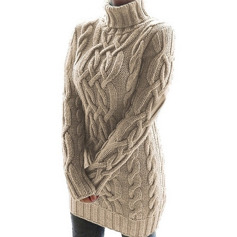 Khaki sweater dress - Elma Boutique